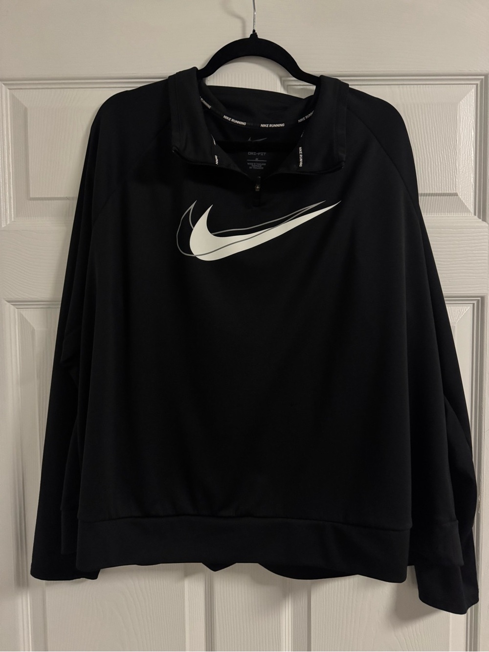 Nike Black Half-Zip Logo Pullover